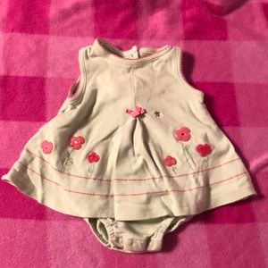 Bee flower dress onesie